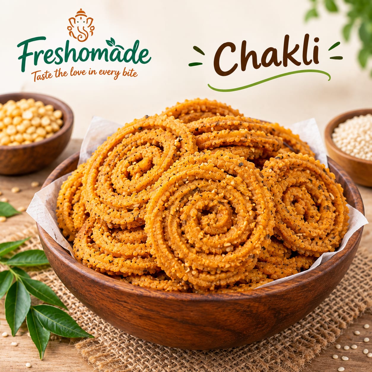 homemade chakli